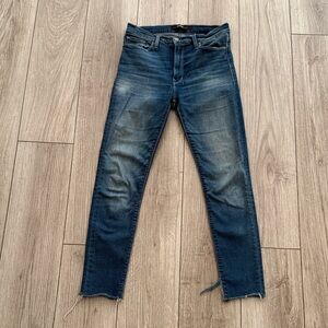 Hudson Barbara Super Skinny Frayed Jeans 27 Women’s